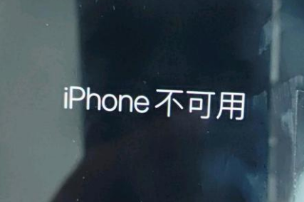 三都苹果服务网点分享锁屏界面显示“iPhone 不可用”如何解决 